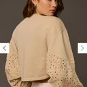 Pilcro  Batwing Eyelet Sweatshirt Photo 3