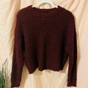 American Eagle Oversized Maroon Sweater Photo 0