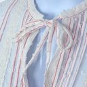 Matilda Jane  Light the Way Pullover Tunic White Pink Sheer Lace Detail Blouse XS Photo 6