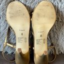 Fioni  Gold Tone Strappy Heels Size 8 Photo 6