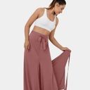 Halara  High Waisted Lace Up Split Hem Palazzo Wide Leg Flowy Casual Pants Photo 7