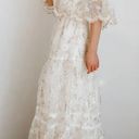 Aakaa Embroidered Lace Maxi Dress Photo 0