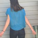 Full Tilt  from PacSun Sheer Blue Blouse (Small) Photo 3