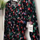 Open Edit NWT  Floral Velvet Cut Out Back Mini Dress Photo 3