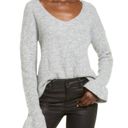 VERO MODA New  Ruffle Cuff Sweater Long Sleeve V-Neck Pullover Black Photo 16