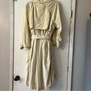 Aritzia  WILFRED Requiem Trench Coat S Cream Long Line Jacket Oversized Tie Photo 9