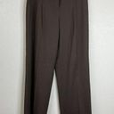 Lafayette 148  Womens Wide Leg Dress Pants Size 4 Brown Pleated Virgin Wool Photo 0