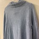 J.Jill  Light Blue Cotton Cowl Neck Pullover Sweater Size L Photo 4