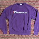 Champion  PURPLE REVERSE WEAVE PULLOVER SWEATSHIRT Photo 0