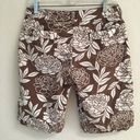 Bermuda Boden brown floral Hawaiian Coconutgirl  shorts 10 Photo 1