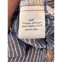 Harper  Women's Dress Striped Blue/White Pockets Short Sleeve Size Small Photo 4