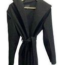 Love Tree Black Wrap Sweater Jacket Hooded Size XL Heavy weight Casual Photo 0