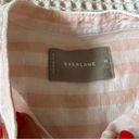 Everlane  The Linen Oversized Collarless Shirt 100% linen striped Photo 6