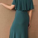 BHLDN NWT $198  Lena Teal Flutter Sleeve Jersey Maxi Dress 2 Photo 1