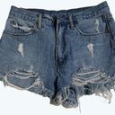 Articles of Society  Meredith Ripped Denim Boho Bohemian Distressed Short 26 Photo 0