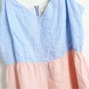 Cynthia Rowley  Linen Colorblock Sleeveless Sun Dress New Size Small Photo 3