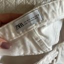 ZARA White Denim Shorts Photo 2