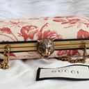 Gucci  Linen Herbarium Cherry Blossom Print Broadway Box Chain Clutch Bag Photo 6