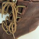 Sorel Cate Leather Lace Up Waterproof Combat Boots Photo 8