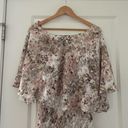 Alex Evenings NWT  Taupe Multi Floral Old Rose Delicate Strap Dress Bolero Set Photo 11