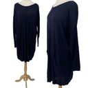 Tommy Hilfiger  Luxury Wool Sweater Dress Tunic Boatneck Navy Blue NEW Womens XL Photo 1