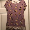 Mason & Belle Size XS purple floral dot top mason belle Photo 0