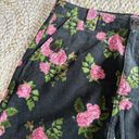 Wild Fable  Skirt 6 Black Corduroy Mini Rose Floral Boho Rib Dress Pink Women NWT Photo 2