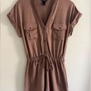 Daytrip  brown utility stretch spandex romper beach boho casual minimalist Photo 0