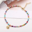 1pc Boho Gold Shell Beaded Anklet Beach Adjustable Bracelet Women Jewellery HP Photo 2