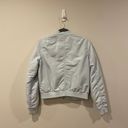 VERO MODA  Denim Light Blue Bomber Jacket Mandarin Collar Women's size Small Photo 1