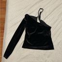 L'Academie L’Academie NWT Weller Top in Black Velvet size Medium (M) Photo 4