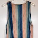 Vix Paula Hermanny  vertical striped Ombre tie dye v neck sleeveless blouse sz L Photo 8