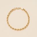 14K real gold Rope Chain bracelet| Fancy Chain Bracelet | perfect gift | great bracelet |  daily wear | Trendy fine jewelry | Photo 0