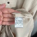 Karlie Boutique Tan Gauze Knit Oversized Button Front Romper Jumpsuit Small S Photo 3