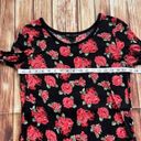 American Dream Womens Long Sleeve Floral Top Tunic Tee Size Small Photo 3