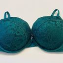 Victoria's Secret  Bombshell Plunge Super Push Up Bra Lace 38C add 2 Cups Green Photo 0