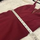 ASTR  x Revolve Peeking Lace Bodycon Dress in Burgundy Small Photo 4