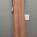 Adrianna Papell  Caviar Illusion Back Beaded Gown in Taupe Pink 4P Photo 4