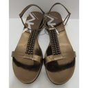 Anne Klein  Kutie Pie Bronze Beaded Sandals 7.5 M Photo 1