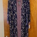 Oscar de la Renta  Pink Label Floral Zip Housecoat Lounger Nightgown Muumuu L/XL Photo 0