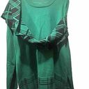 kim rogers  Womens Green Long Sleeves V Neck Pullover Sweater With Scarf Size S Photo 0