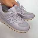 New Balance 574 Metallic Purple And Sparkles Photo 0