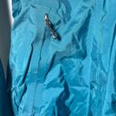 Patagonia Coat Teal Hooded Rain L Casual Outdoor *flawed Photo 7