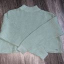 Hollister Green Cropped Sweater Photo 0