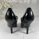 Shiekh  Black Shinny Heels with Strap - Size 9 Photo 4