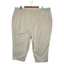 L.L.Bean  Pants Women 24W Original Fit Capri Cropped Cotton Khaki Beige Photo 6