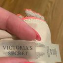 Victoria's Secret Y2K Victoria’s Secret Coral Pink Tan Ruffle Trim Bow Triangle Tie Bikini Top Photo 4