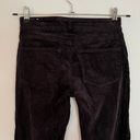 Pilcro The Yaya Mid Rise Corduroy Stretch Cropped Flare Jeans Dark Mink Brown Photo 6