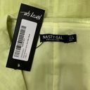 Nasty Gal Petite Extreme Collar Shirt Lemon Yellow Mini Dress Size 4 Photo 11