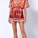 Alexis 🆕  Emotion Floral Shirt Dress in Orange Blossom Sz L Photo 7